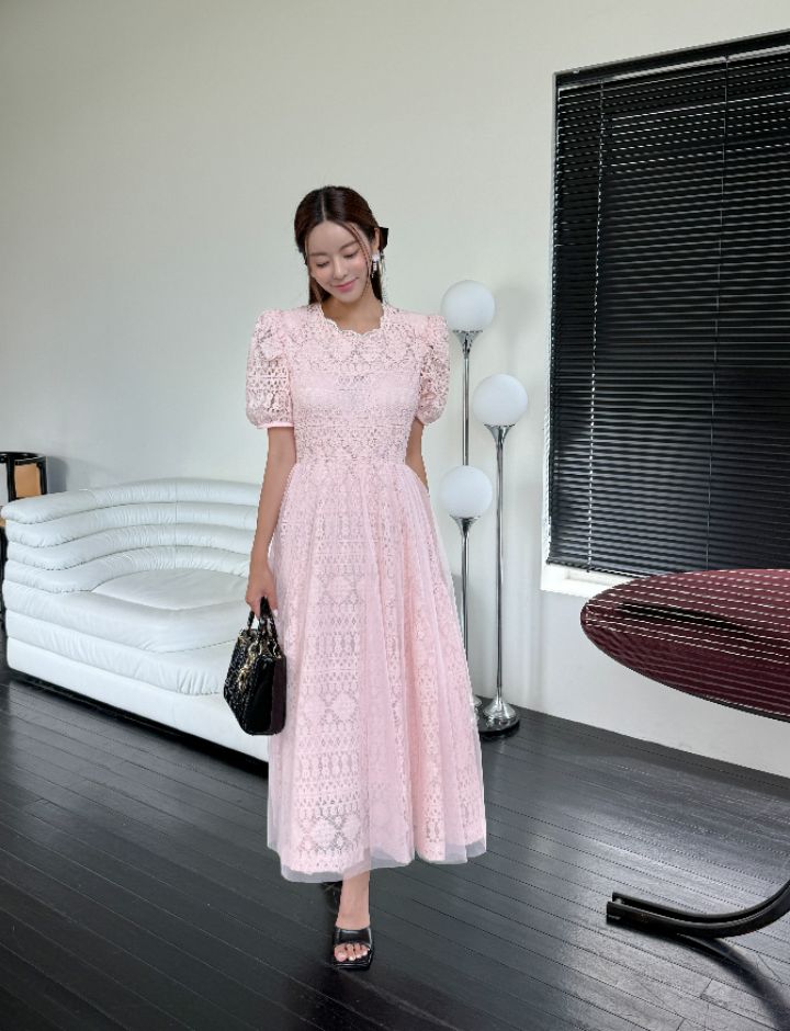 CATS韓國直郵女裝新款推薦休閑25春夏真品連衣裙不含腰帶蕾絲CAT.S連衣裙