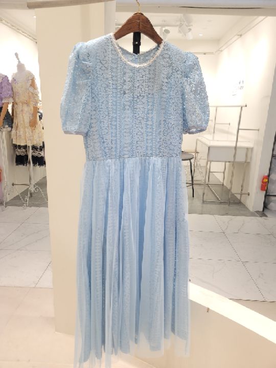 CATS韓國直郵女裝新款推薦休閑25春夏真品連衣裙不含腰帶蕾絲CAT.S連衣裙圖色4