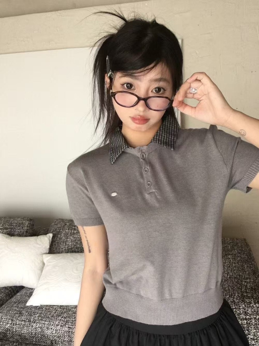 STRAWBERRY韓國直郵女裝新款25春夏真品休閑職業時尚針織衫STRAWBERRY針織衫