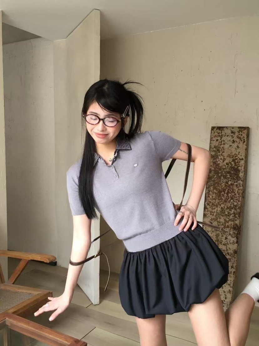 STRAWBERRY韓國直郵女裝新款25春夏真品休閑職業時尚針織衫STRAWBERRY針織衫