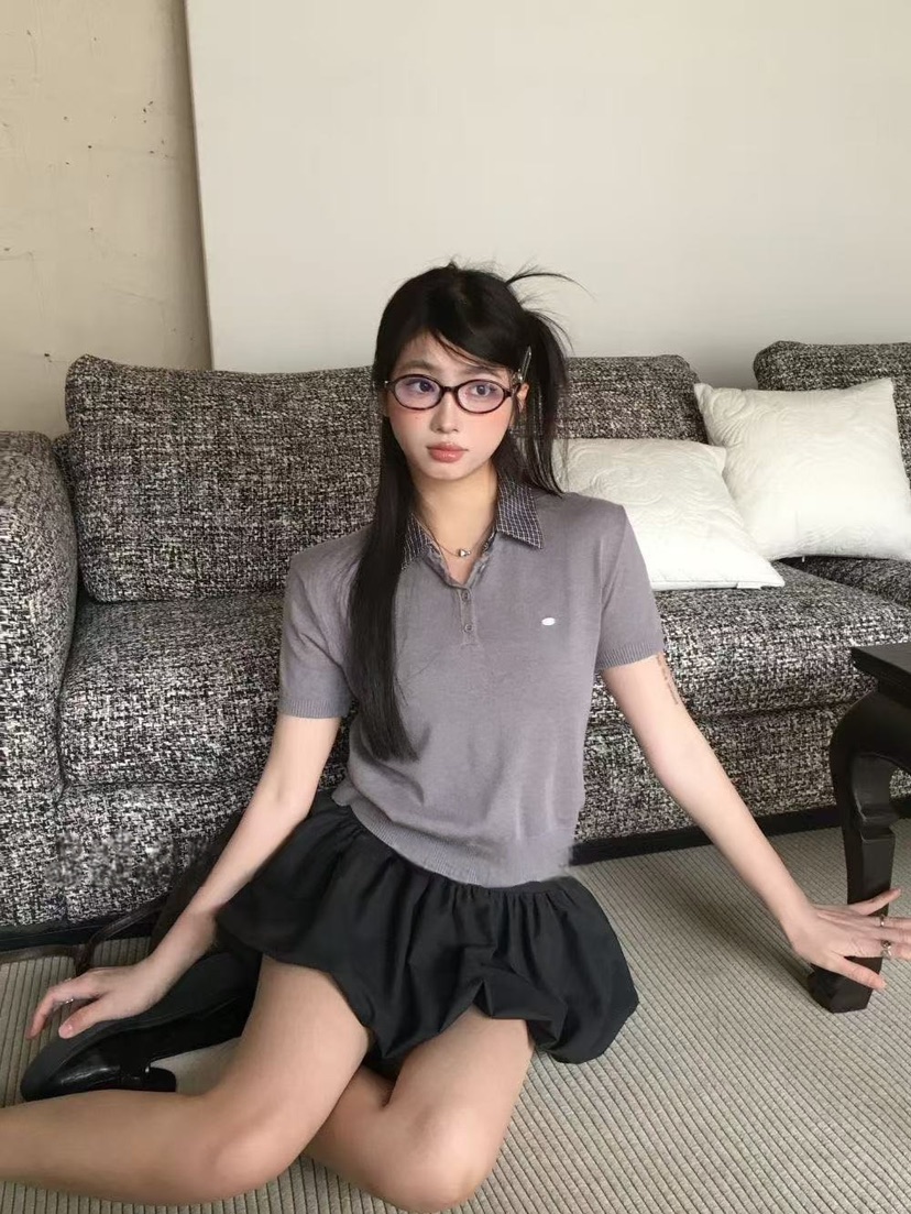 STRAWBERRY韓國直郵女裝新款25春夏真品休閑職業時尚針織衫STRAWBERRY針織衫