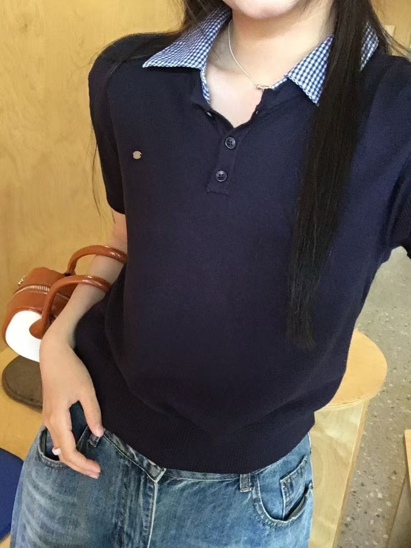 STRAWBERRY韓國直郵女裝新款25春夏真品休閑職業時尚針織衫STRAWBERRY針織衫
