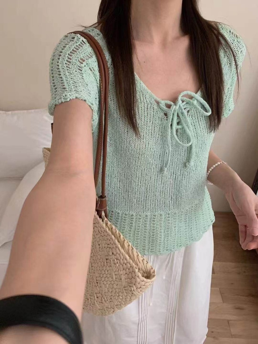 STRAWBERRY東大門直郵女士新款真品休閑熱賣25春夏職業針織衫STRAWBERRY針織衫圖色3