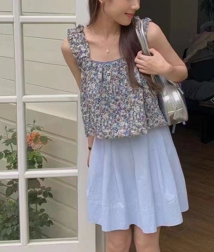 OLA東大門實拍女裝新款人氣推薦熱賣休閑職業25春夏吊帶背心mellor/OLA吊帶/背心