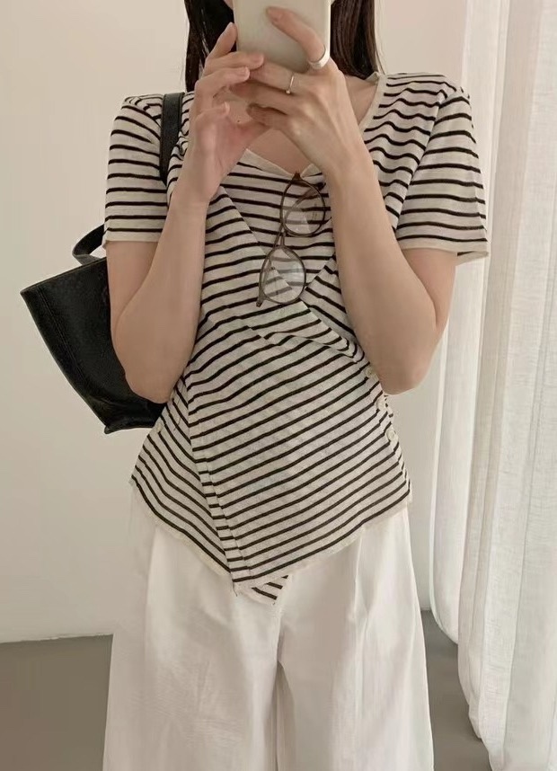 OLA東大門直郵女士新款休閑時尚職業推薦人氣熱賣真品25春夏T恤mellor/OLAT恤