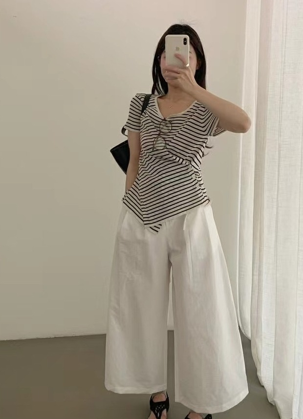 OLA東大門直郵女士新款休閑時尚職業推薦人氣熱賣真品25春夏T恤mellor/OLAT恤