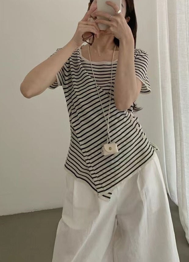 OLA東大門直郵女士新款休閑時尚職業推薦人氣熱賣真品25春夏T恤mellor/OLAT恤