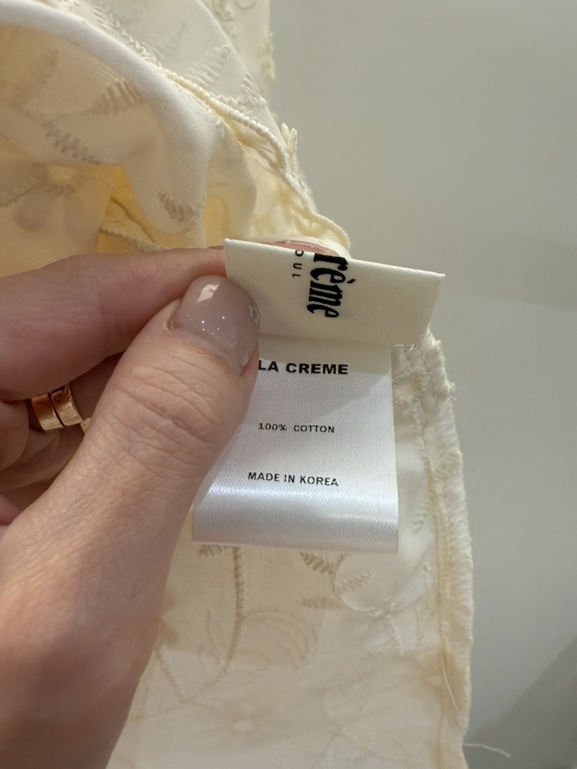 LA CREME東大門代購女裝新款25春夏職業推薦熱賣襯衫蕾絲衫LA CREME襯衫/蕾絲衫