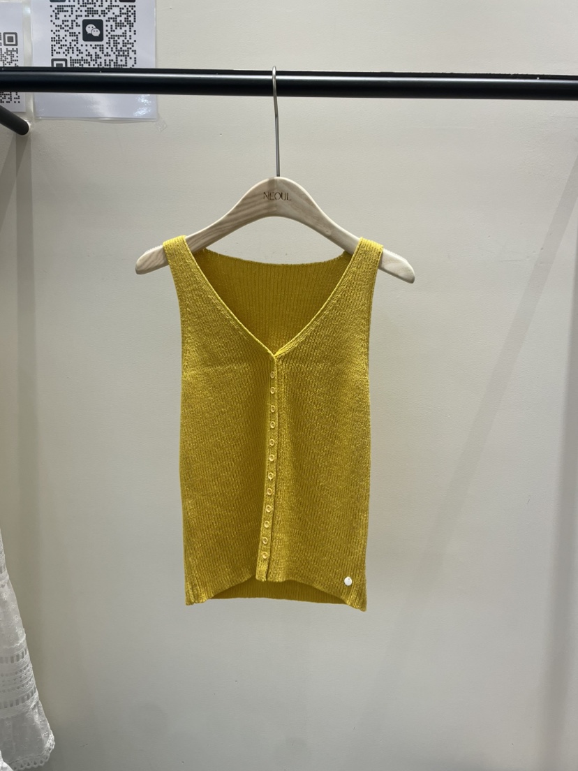 NEOUL東大門代購女裝新品25春夏時尚職業真品熱賣推薦休閑馬甲NEOUL/ahin雙領標簽馬甲圖色2