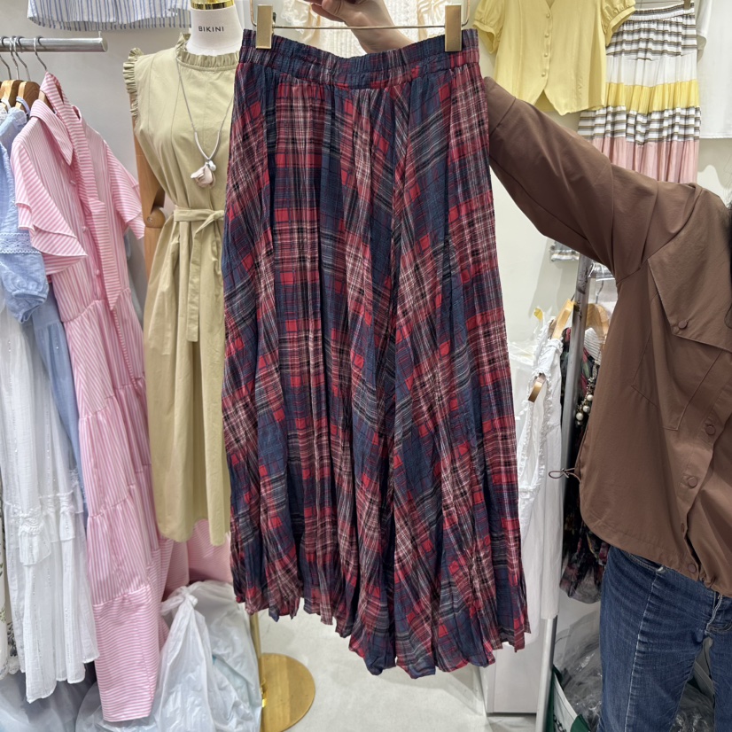 BIKINI韓國代購女士新品25春夏人氣推薦休閑真品熱賣職業長裙BIKINI長裙