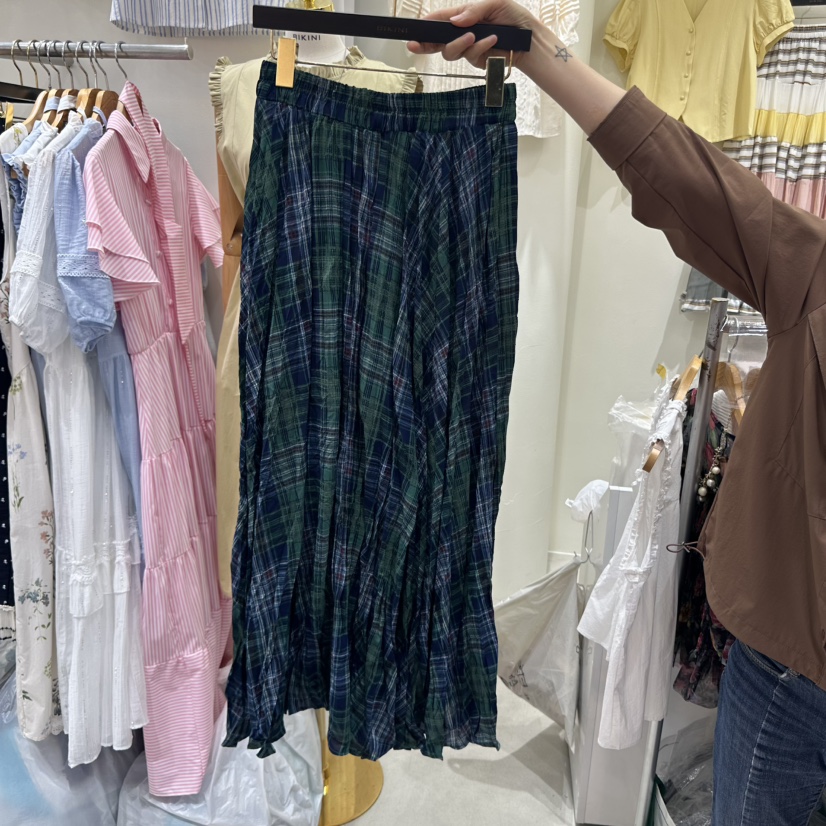 BIKINI韓國代購女士新品25春夏人氣推薦休閑真品熱賣職業長裙BIKINI長裙圖色1