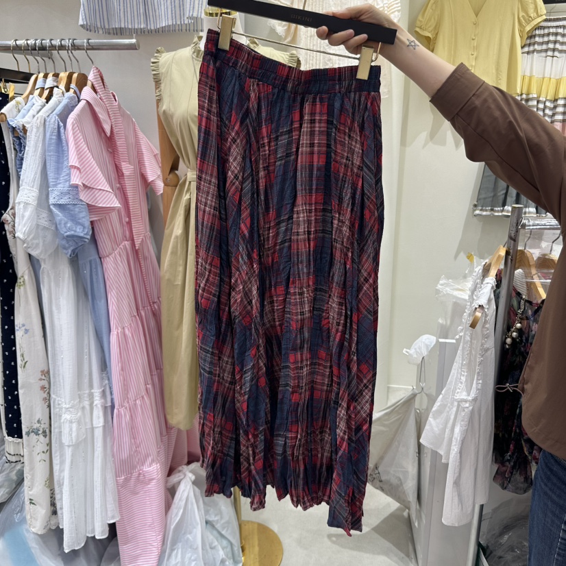 BIKINI韓國代購女士新品25春夏人氣推薦休閑真品熱賣職業長裙BIKINI長裙圖色2