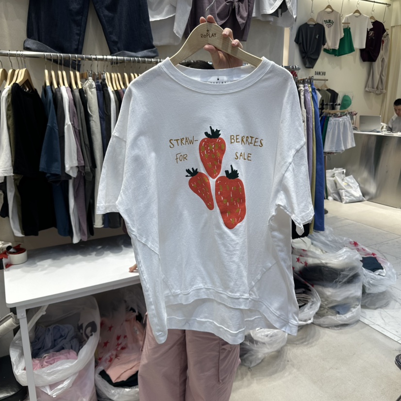 REPLAY韓國直郵女士新品熱賣真品25春夏人氣推薦職業時尚T恤REPLAYT恤