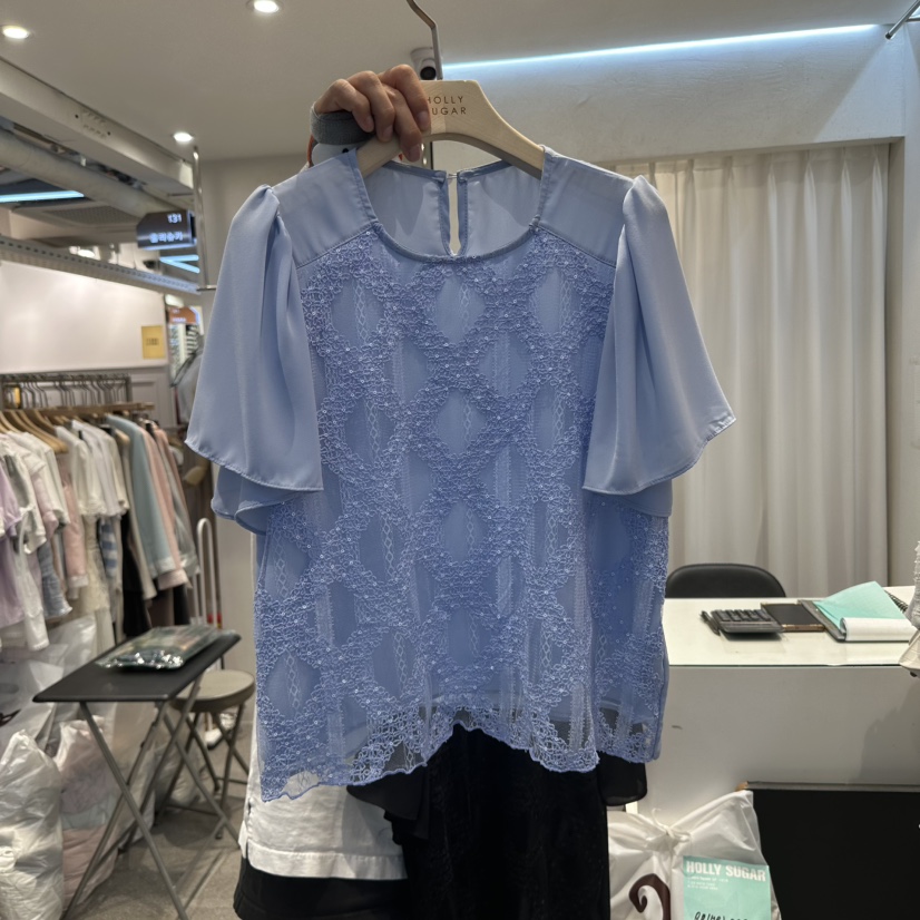 PIT A PAT東大門代購女士新款熱賣職業真品人氣襯衫蕾絲衫PIT A PAT襯衫/蕾絲衫圖色2