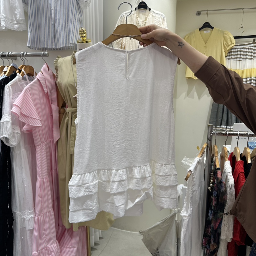 BIKINI東大門代購女士新款休閑時尚25春夏職業人氣吊帶背心BIKINI吊帶/背心