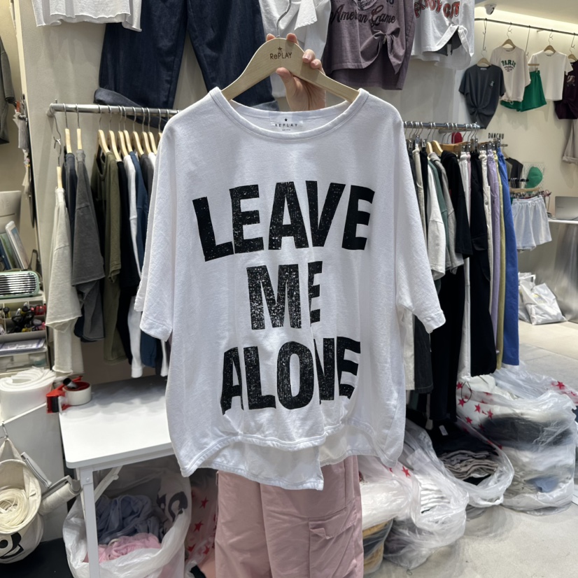 REPLAY韓國直郵女士新品25春夏休閑時尚熱賣推薦人氣職業T恤REPLAYT恤圖色1