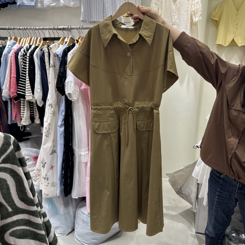 BIKINI韓國代購女裝新品職業休閑真品熱賣推薦人氣25春夏連衣裙BIKINI連衣裙圖色3