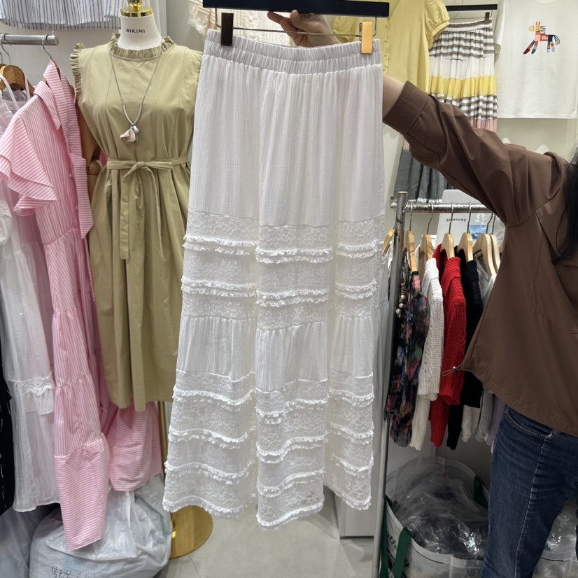 BIKINI韓國直郵女士新款熱賣推薦休閑真品時尚25春夏職業長裙BIKINI長裙