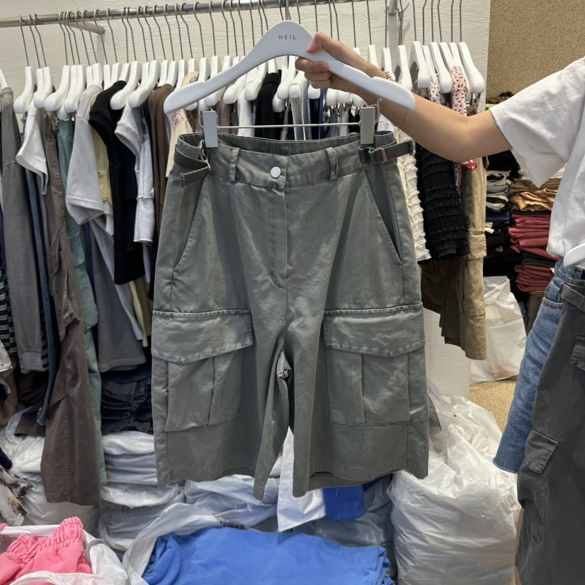 HEIL東大門代購女裝新款熱賣25春夏推薦職業真品時尚休閑短褲HEIL短褲圖色2