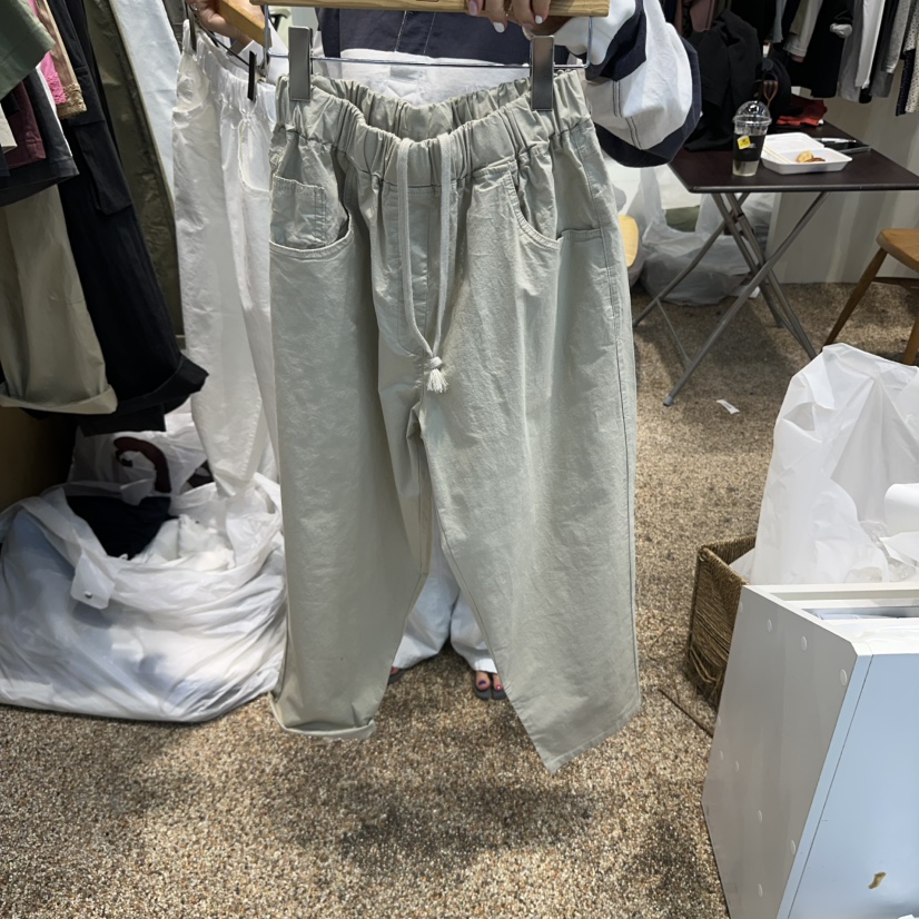OTGEULY東大門代購女裝新品人氣熱賣時尚休閑真品25春夏休閑褲OTGEULY/衣架牌休閑褲圖色2