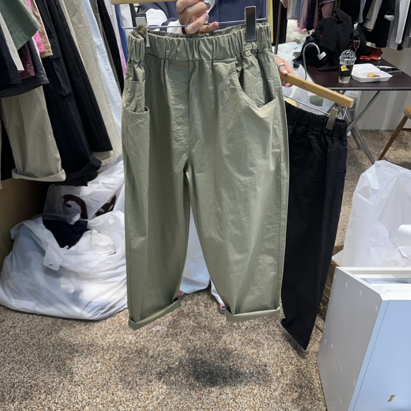 OTGEULY東大門代購女裝新品人氣熱賣時尚休閑真品25春夏休閑褲OTGEULY/衣架牌休閑褲圖色4