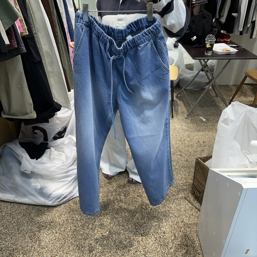 OTGEULY韓國直郵女裝新款25春夏休閑推薦人氣真品熱賣牛仔褲OTGEULY/衣架牌牛仔褲