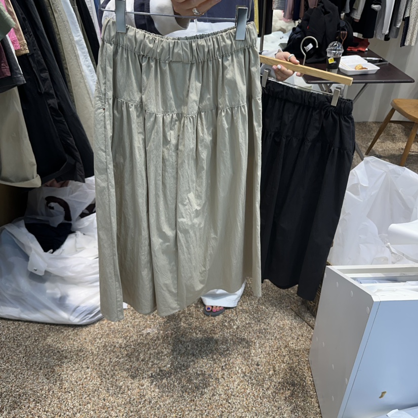 OTGEULY韓國代購女士新款休閑熱賣25春夏時尚推薦真品職業長裙OTGEULY/衣架牌長裙