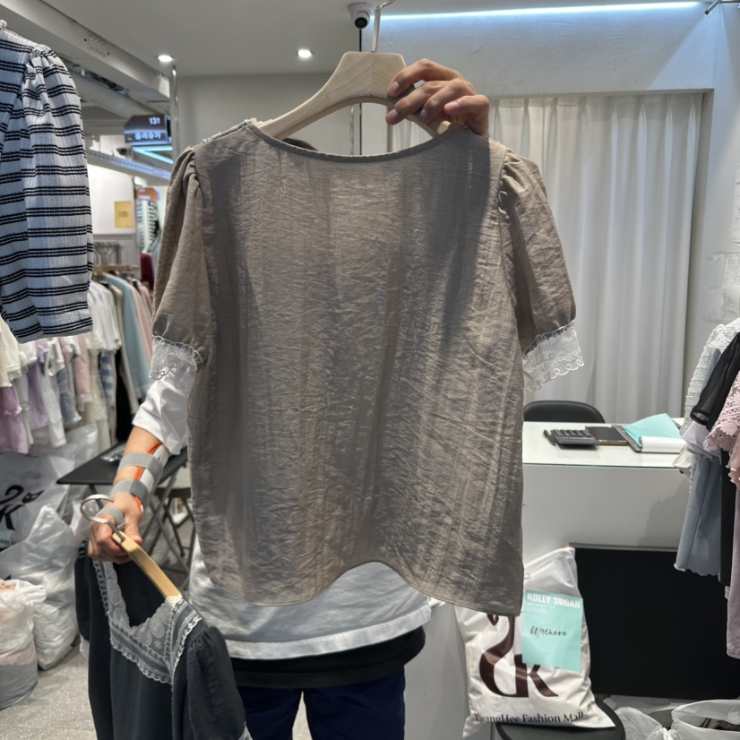 PIT A PAT東大門直郵女士新品休閑人氣熱賣職業襯衫蕾絲衫PIT A PAT襯衫/蕾絲衫