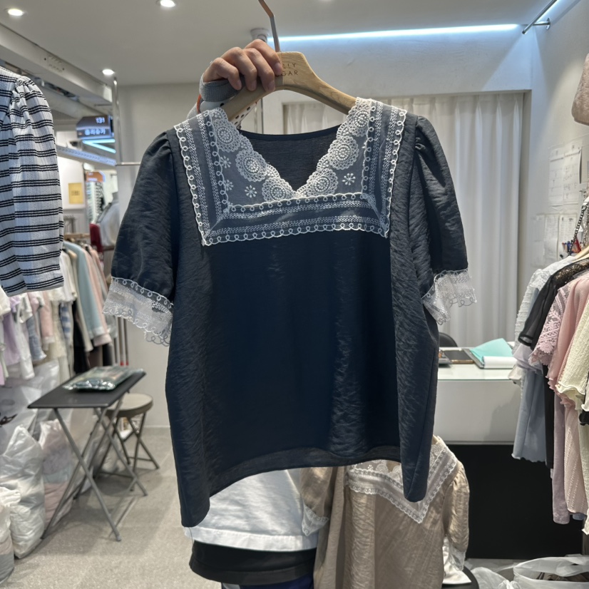 PIT A PAT東大門直郵女士新品休閑人氣熱賣職業襯衫蕾絲衫PIT A PAT襯衫/蕾絲衫圖色2