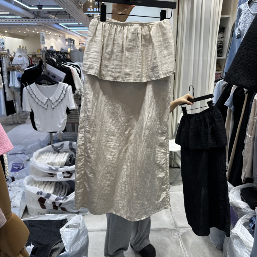 MONOPOLY韓國直郵女裝新款人氣熱賣25春夏職業時尚真品長裙KC MARKET長裙圖色2