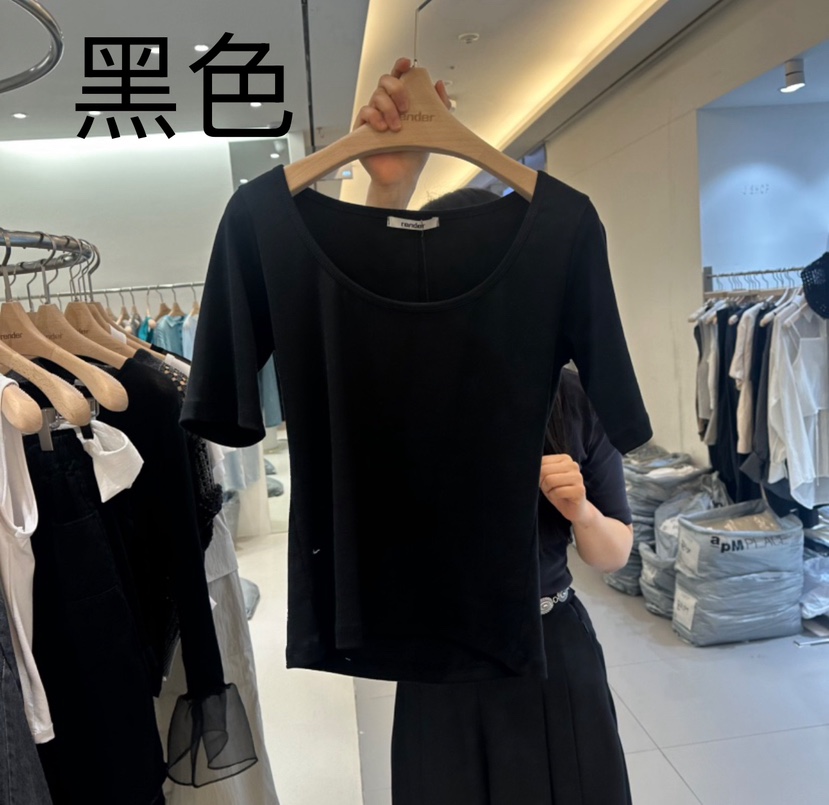 RENDER韓國直郵女裝新款時尚職業熱賣真品休閑人氣25春夏T恤RENDERT恤圖色3