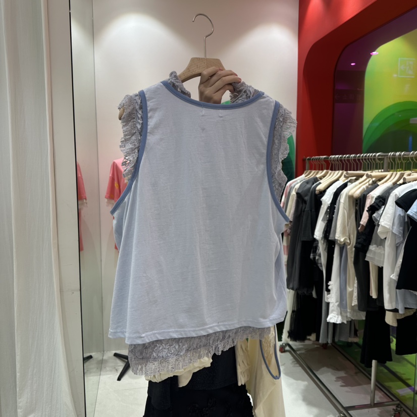 MINI UNNI東大門實拍女士新品25春夏職業熱賣推薦吊帶背心MINI UNNI吊帶/背心