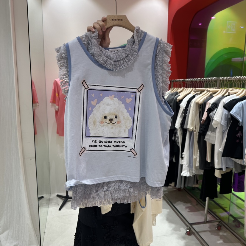 MINI UNNI東大門實拍女士新品25春夏職業熱賣推薦吊帶背心MINI UNNI吊帶/背心