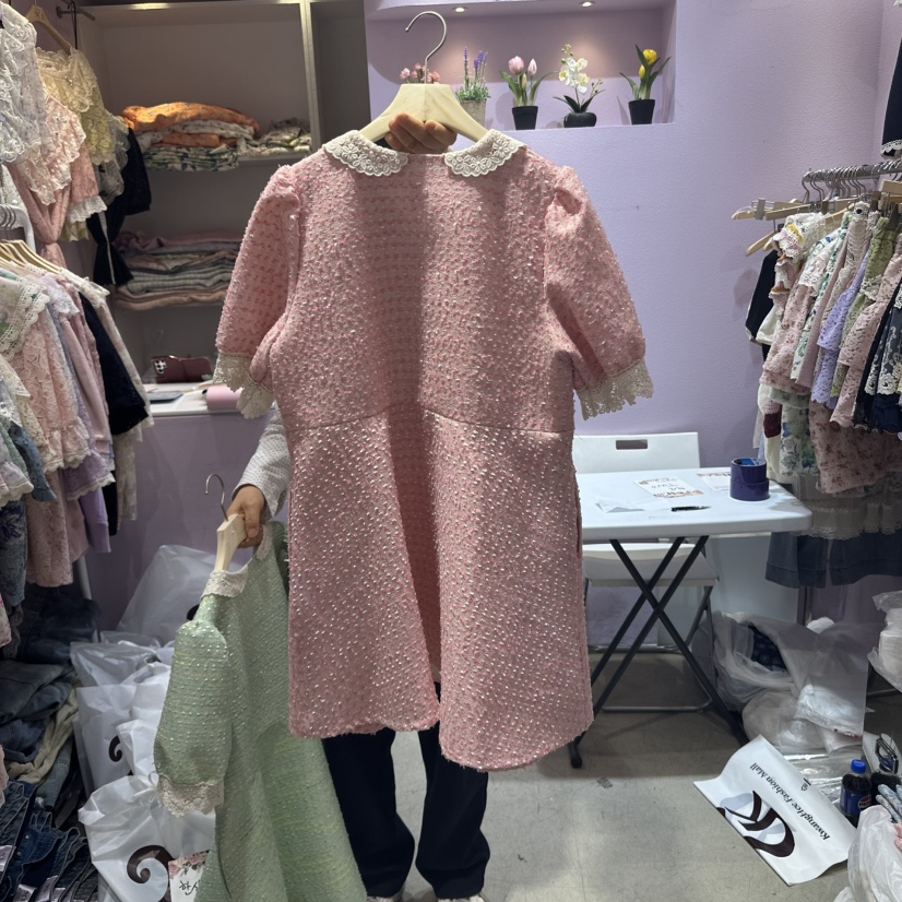MS東大門代購女裝新款推薦25春夏職業真品人氣休閑時尚連衣裙MS連衣裙