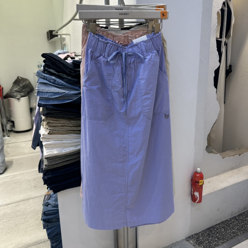 POCKET-Q東大門代購女士新品職業休閑熱賣時尚真品25春夏長裙POCKET-Q長裙圖色2