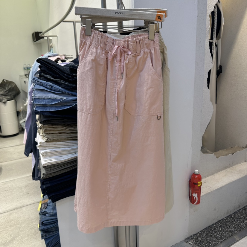 POCKET-Q東大門代購女士新品職業休閑熱賣時尚真品25春夏長裙POCKET-Q長裙圖色3
