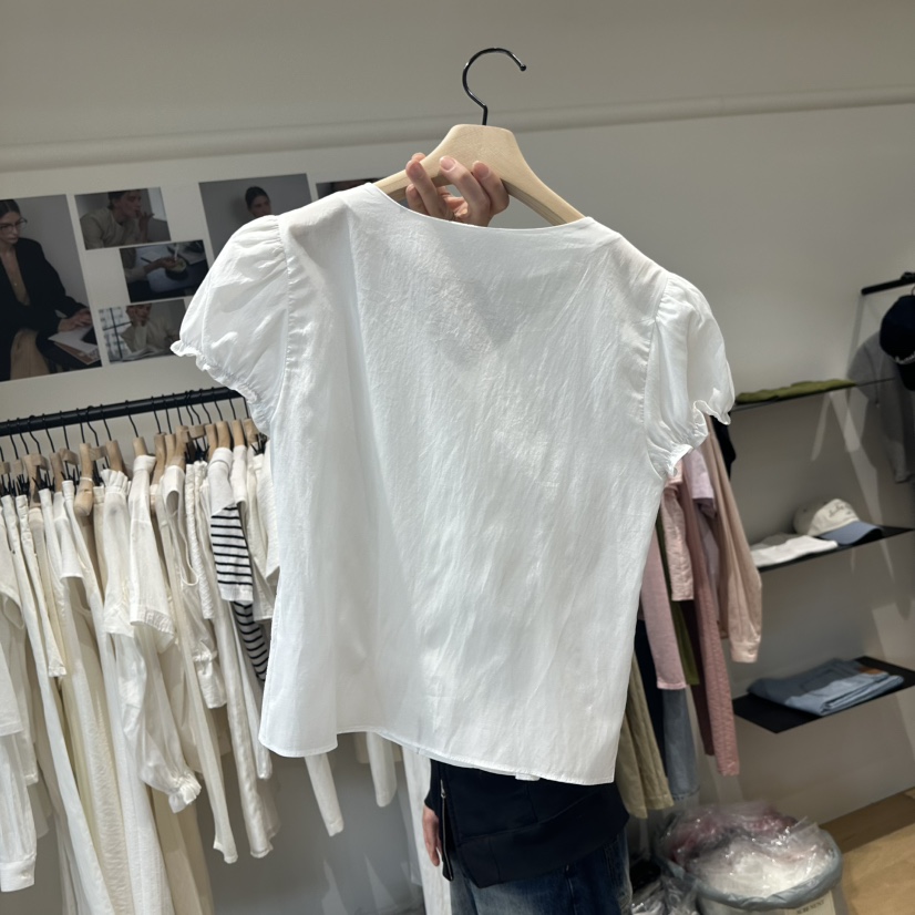 aube nunt東大門實拍女士新品休閑推薦熱賣時尚襯衫蕾絲衫aube nunt襯衫/蕾絲衫