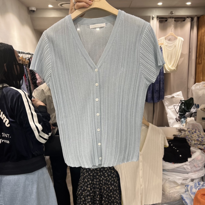 LOGROAD韓國代購女裝新款熱賣25春夏時尚推薦職業真品針織衫LOG ROAD針織衫圖色2