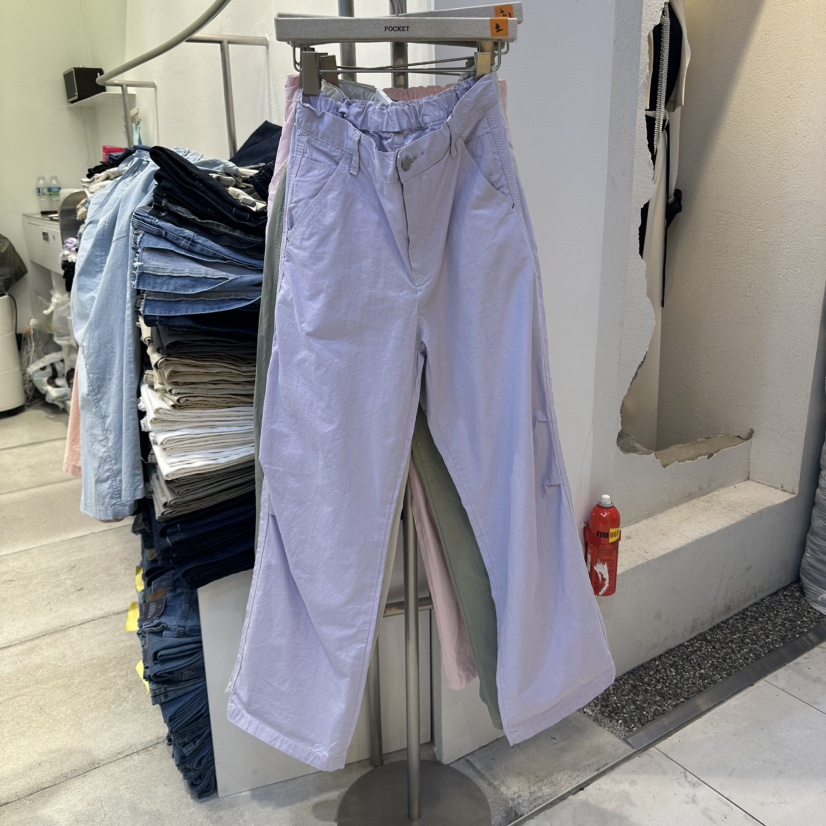 POCKET-Q韓國代購女裝新品25春夏熱賣時尚休閑職業真品休閑褲POCKET-Q休閑褲圖色3