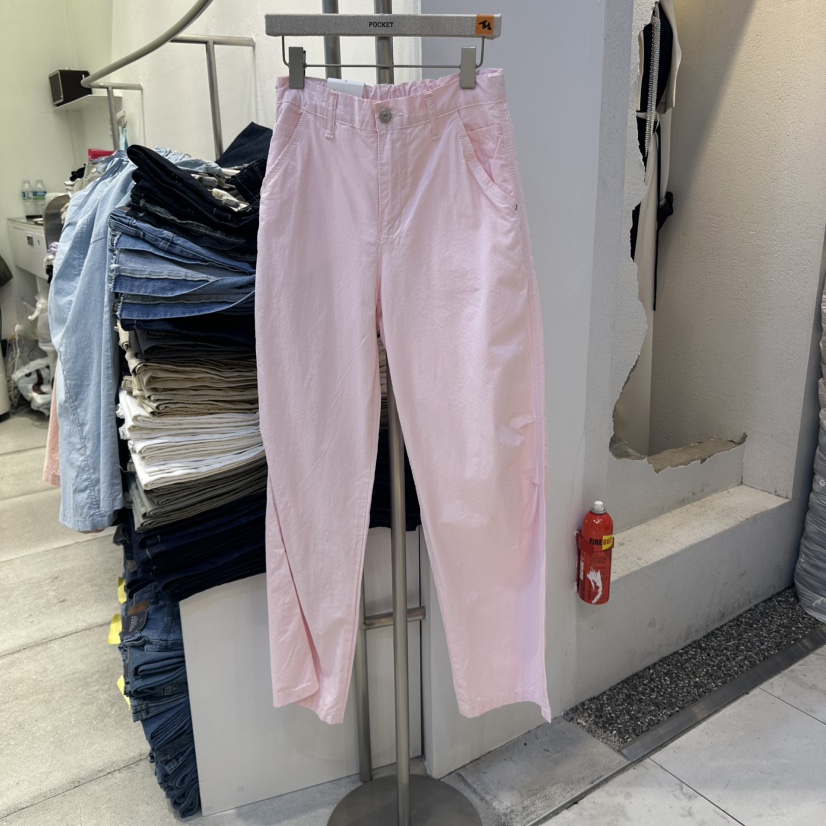 POCKET-Q韓國代購女裝新品25春夏熱賣時尚休閑職業真品休閑褲POCKET-Q休閑褲圖色6
