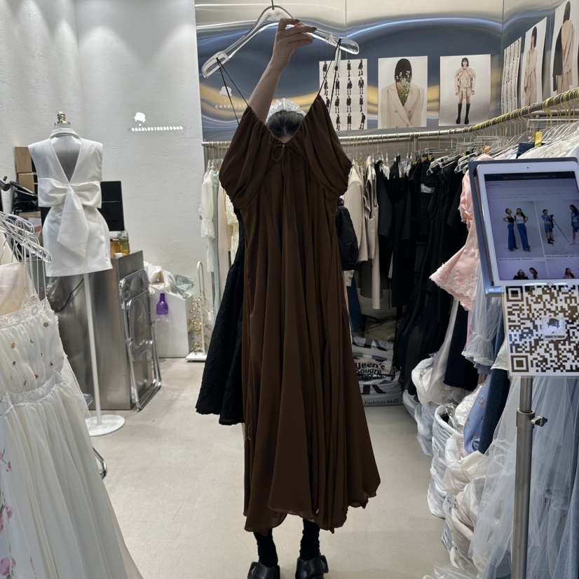 CHARLES THE SECOND東大門直郵女士新款真品休閑熱賣連衣裙CHARLES THE SECOND/CHEAP-CHIC連衣裙圖色2