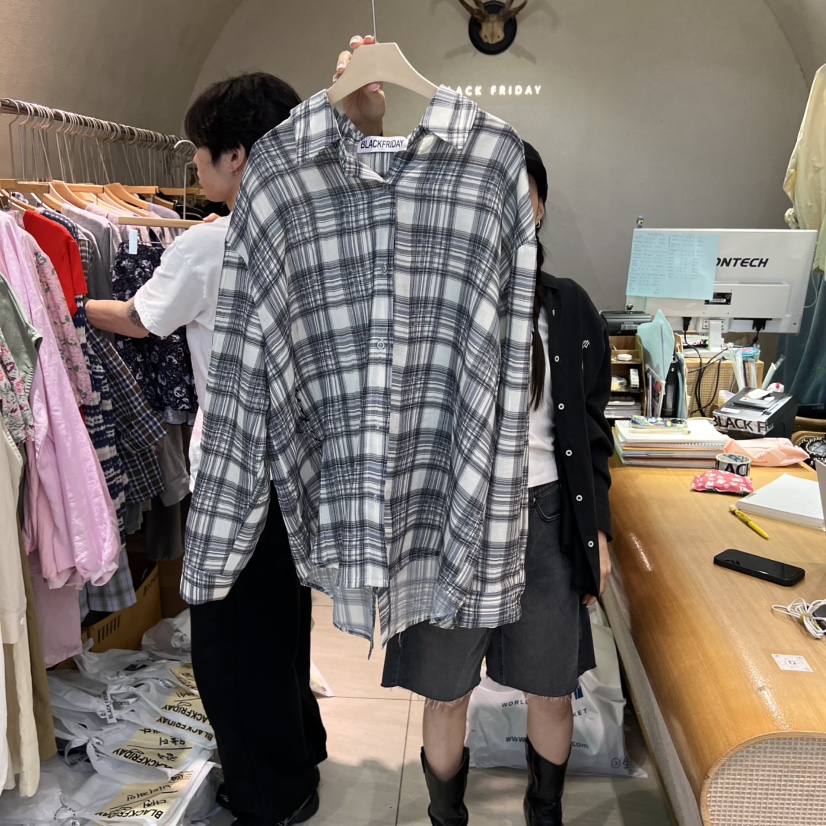 BLACKFRIDAY東大門代購女裝新款職業真品時尚人氣襯衫蕾絲衫BLACK FRIDAY襯衫/蕾絲衫圖色1