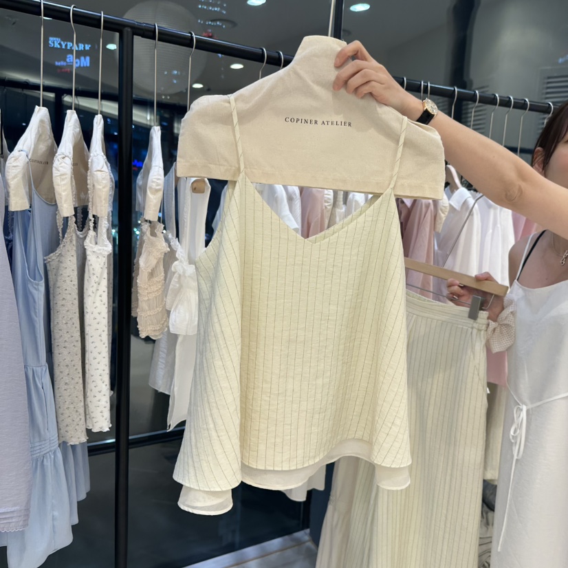 COPINER韓國直郵女裝新款真品25春夏推薦人氣職業時尚吊帶背心COPINER吊帶/背心圖色2