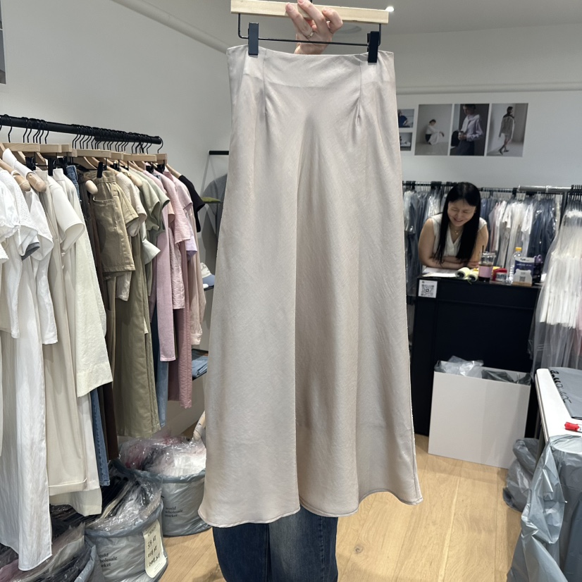 aube nunt韓國代購女士新品25春夏熱賣休閑推薦真品時尚長裙aube nunt長裙