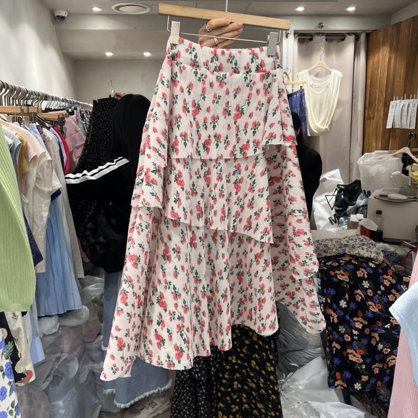 LOGROAD韓國代購女士新款職業人氣時尚休閑25春夏半身裙中短裙LOG ROAD半身裙/中短裙