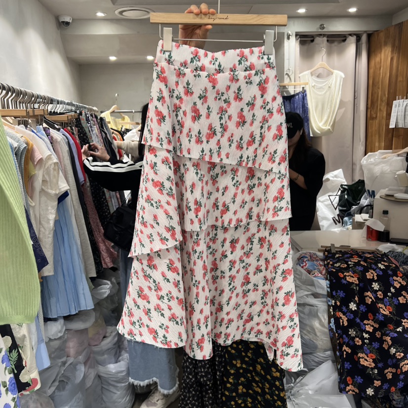 LOGROAD韓國代購女士新款職業人氣時尚休閑25春夏半身裙中短裙LOG ROAD半身裙/中短裙