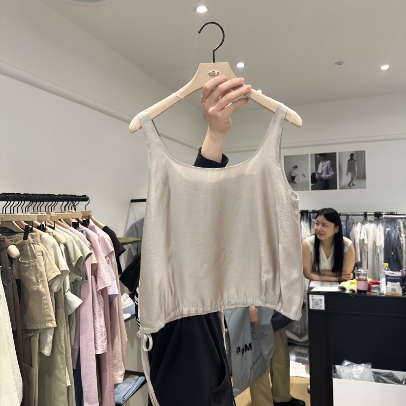 aube nunt韓國代購女士新款時尚職業推薦25春夏人氣吊帶背心aube nunt吊帶/背心圖色2