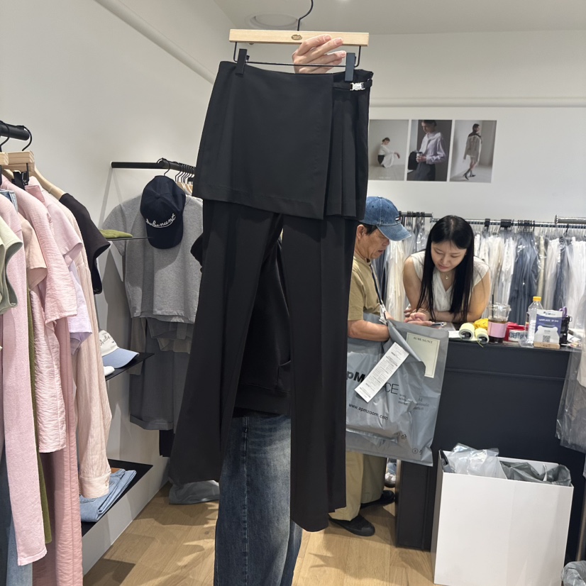 aube nunt東大門代購女士新款真品休閑推薦時尚25春夏裙褲aube nunt裙褲圖色2
