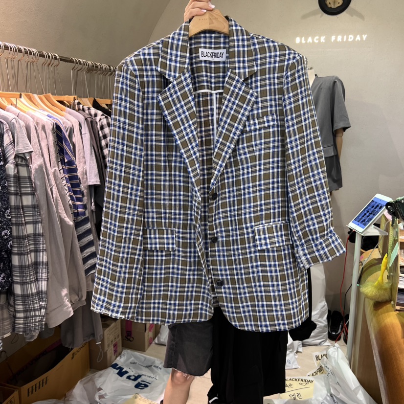 BLACKFRIDAY東大門實拍女裝新品真品25春夏休閑時尚職業夾克BLACK FRIDAY夾克圖色2