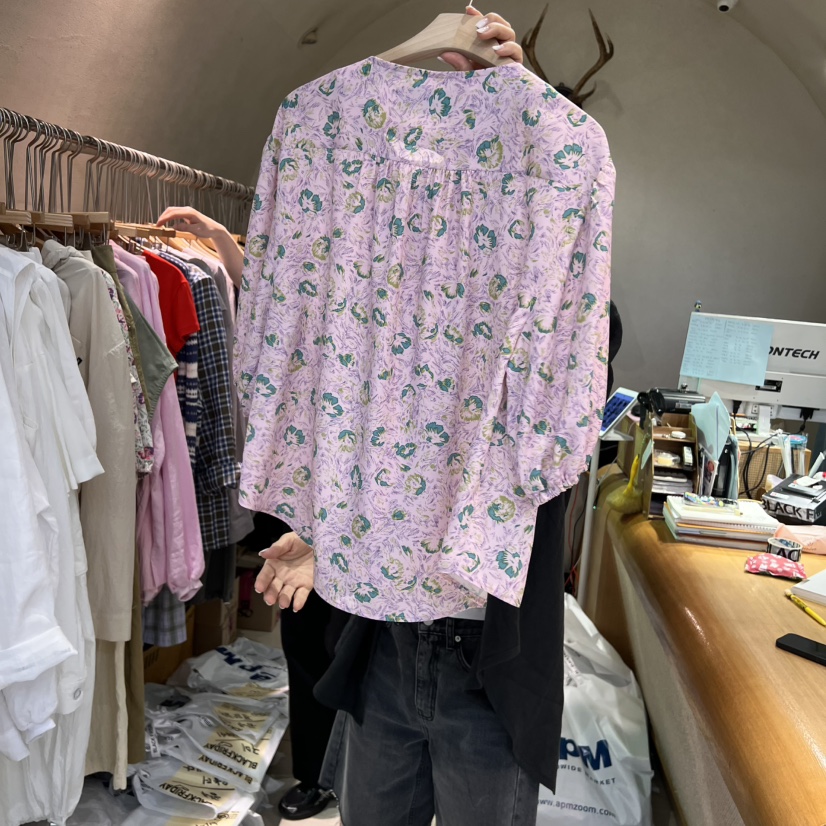 BLACKFRIDAY東大門代購女士新款職業真品休閑25春夏襯衫蕾絲衫BLACK FRIDAY襯衫/蕾絲衫